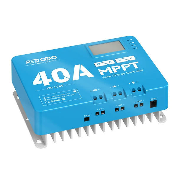 Redodo 40A MPPT 12V/24V ソーラーチャージコントローラー