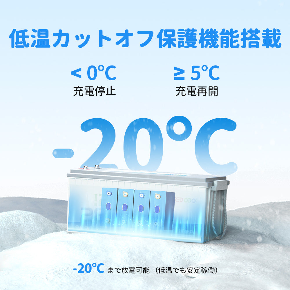 【新発売】Redodo 12V 280Ah リン酸鉄リチウムイオンバッテリー Bluetooth付き 低温保護