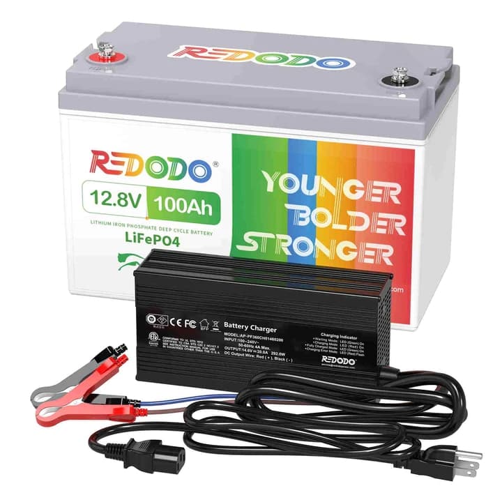 Redodo12V100Ah 超激安リン酸鉄バッテリー 1280Whの大容量・1280Wの高