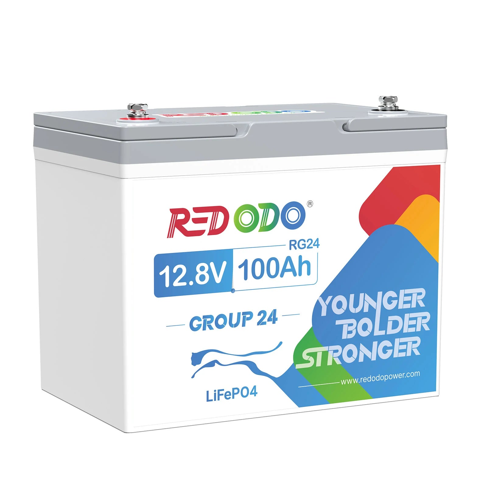 Redodo 12V 100Ah Group24 リン酸鉄リチウムイオンバッテリー （PSE認証済み）Group24バッテリーボックスに対応