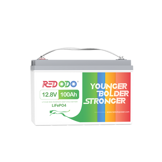 Redodo 12V 100Ah LiFePO4 Lithium Iron Phosphate Battery Built-in 100A BMS