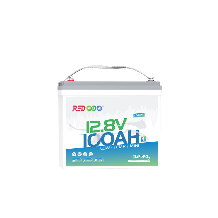 Redodo 12V 100Ah Mini リン酸鉄リチウムイオンバッテリー Bluetooth付き 低温保護