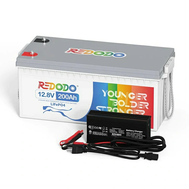 災害用 大容量 Redodo  12V 200Ah  リン酸鉄リチウムイオンバッテリー+充電器