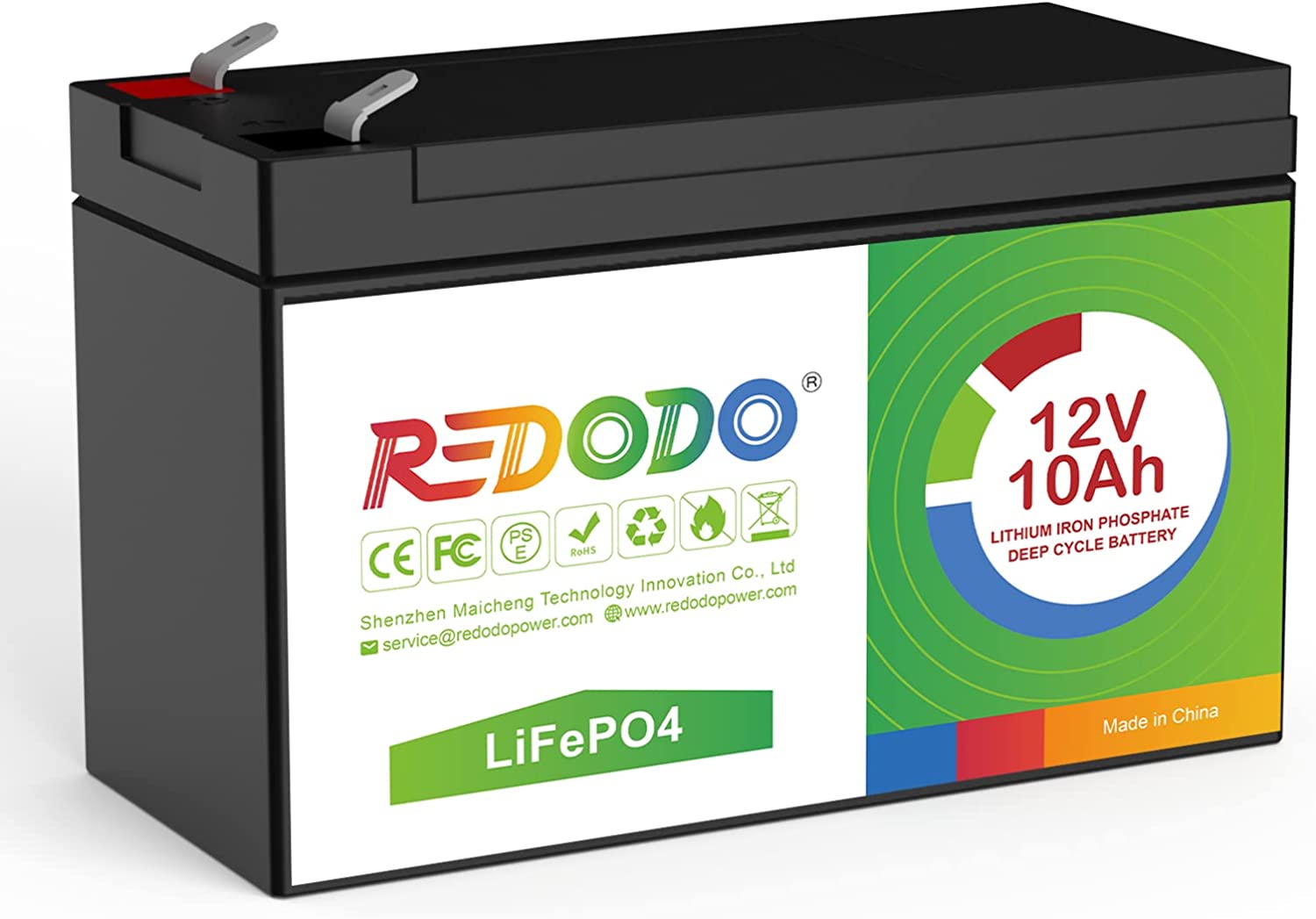 Redodo  12V 10Ah  リン酸鉄リチウムイオンバッテリー（PSE認証済み）